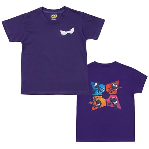 Ninja Kidz Official Eyes T-Shirt Dress Your Ninja Kids in Cool Kids Clothes Ninja Shirt Merch & Tee for Girls and Boys Purple T Shirt Size Youth Large