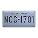 Celebrity Machines Star Trek | USS Enterprise | NCC-1701 | Metal Stamped Vanity License Plate