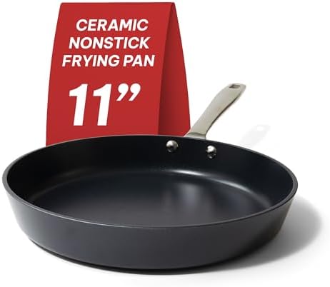 Alva Maestro - Ceramic Nonstick Frying Pan Skillet - Nonstick Frying Pan, Skillets and Frying Pans, Non Toxic Cookware Set, Omelette Pan, Kitchen Cookware Sets for Home & Outdoor Cooking - 11"