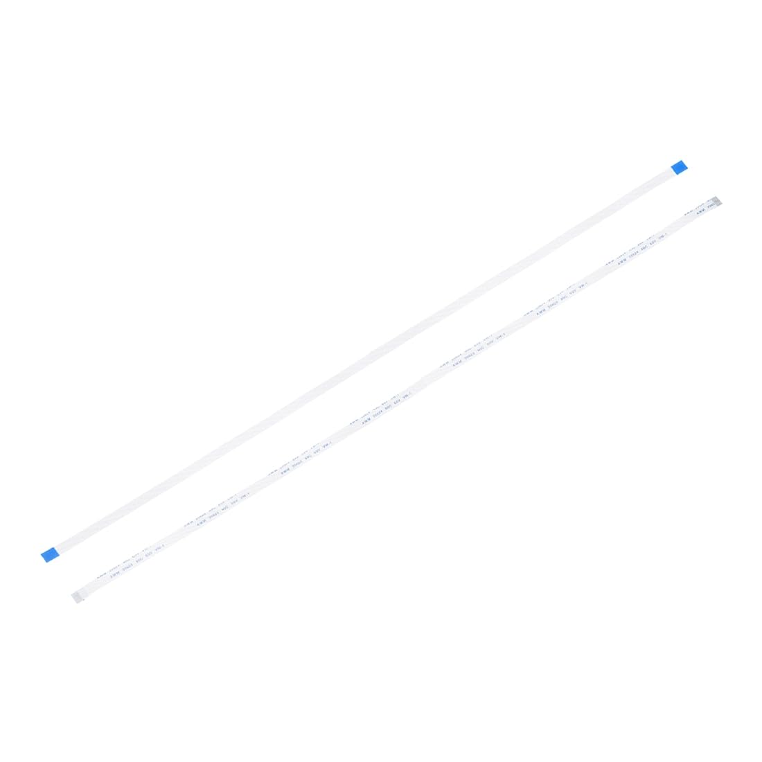 sourcing map FFC FPC Flat Flexible Cable, 12 Pins 0.5mm Pitch 500mm Long (A Type) for LCD 3D Printer Camera DVD TV Laptop Audio Pack of 20