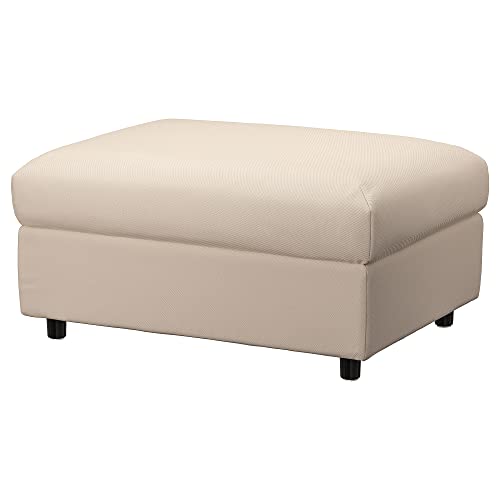 Pouf avec rangement Vimle beige ProTuning pour vos soirées - 2