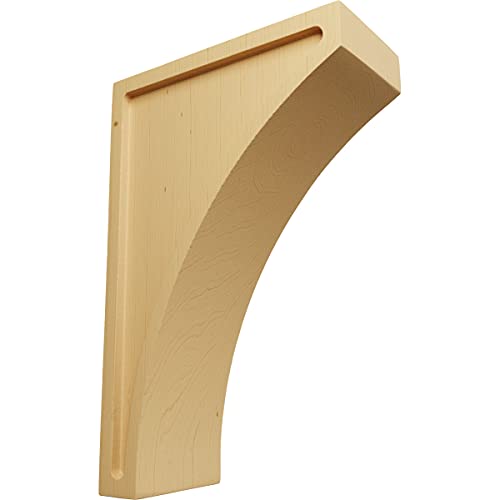 Ekena Millwork CORW03X06X10LWAL Large Lawson Wood Corbels, 3"W x 6 1/2"D x 10"H, Alder