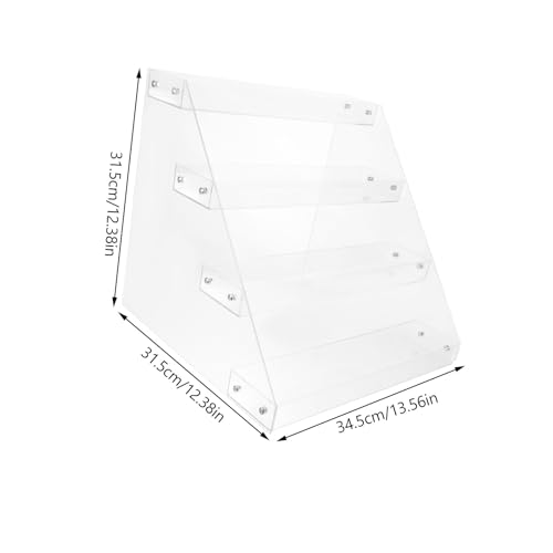 Étagère de rangement alimentaire en acrylique pour buffet de réception et commerce de détail