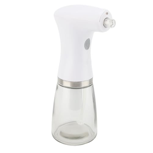 電動オイルスプレー、連続スプレー調整可能なガラスオイルスプレーボトル、LEDライト付きUSB充電式電動オイルディスペンサーボトル、キッチン、エアフライヤー、サラダ、バーベキュー、料理用