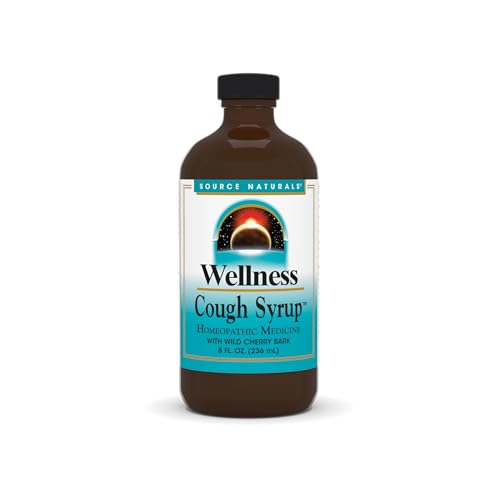 Source Naturals Wellness Cough Syrup with Wild Cherry Bark 8 Fluid Ounces