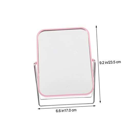 Espejo para maquillaje FOMIYES con luces LED de escritorio miniatura 2