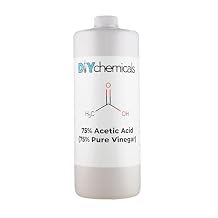 Industrial-Grade 75% Concentration Acetic Acid by DIY Chemicals Multipurpose Concentrated Vinegar for Rust Removal, Photographic Film Processing, Cleaning Made in USA, Eco-Friendly, Pint16 fl oz