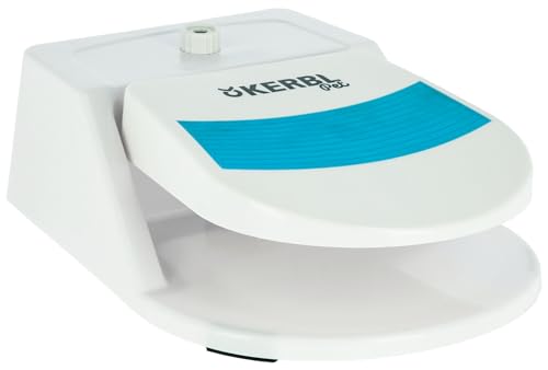 Kerbl Pet Bebedero de Burbujas, 25,5x18x8cm, Blanco y Azul, plástico, para Perros, regulador de presión de Agua Integrado
