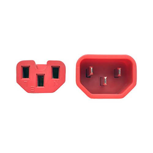 Tripp Lite 6Ft Heavy Duty Computer Power Extension Cord 15A, 14 Awg, C14 To C15, Red 6'(P018-006-Ard) #TOP2