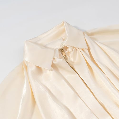 Women's Jackets Lapel Long Sleeve Coats Clothes Zip Up Top Clothing - image 4
