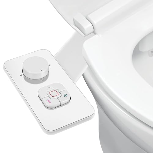 Bidet para WC, Accesorio de Bidé no Eléctrico Inodoro con Chorro de Agua, Bidet Empotrado con Presión de Agua Ajustable