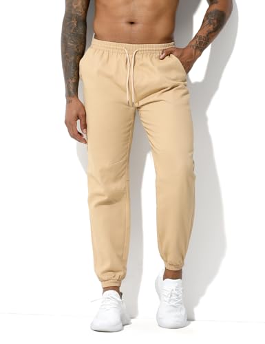 Men's Cotton Sweatpants Joggers Athletic Workout for Men with Pocket and Drawstring2