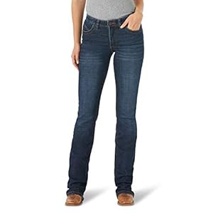 Wrangler Women's Willow Mid Rise Performance Waist Boot Cut Ultimate Riding Jean, Lovette, 9-34