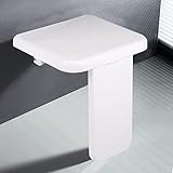 asiento mural ducha abatible aluminio-nylon 480x450 mm La silla de baño es práctica y decorativa, con un diseño blanco clásico, adecuada para cualquier decoración de baño moderna, también adecuada para empresas de decoración.