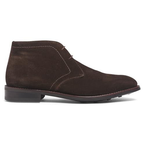 Anthony Veer Wilson Chukka Boots for Men | Pull-up Dress Boot | Goodyear Welt Construction | Durable Rubber Outsole & Cushioned Footbed | Full Grain Calfskin Leather/Suede Upper2