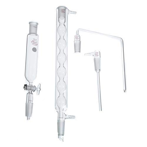 Wilmad-Lab Glass LG-6675-106 Monier-Williams Sulfites Bent Distillation Apparatus, 24/40 Joint
