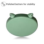Silicone Slow Cat Bowl Feeder - Cat Slow Feeder Dry Wet Food for Healthy Eating - Easy to Clean (Green and Blue) - Image 4