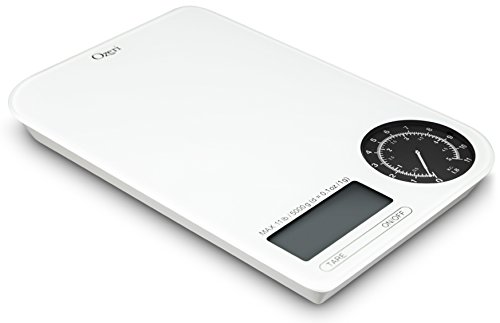 Ozeri Zk18-Wb Rev Digital Kitchen Scale With Electro-Mechanical Weight Dial, Black Dial #TOP7