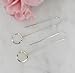 Chain or Threader Earrings for Women, Pull Through Earrings, Austin Down to Earth, Thread Light Handmade 14k Gold Filled Sterling Silver Hypoallergenic Ear Chains (Silver with Silver Ring)