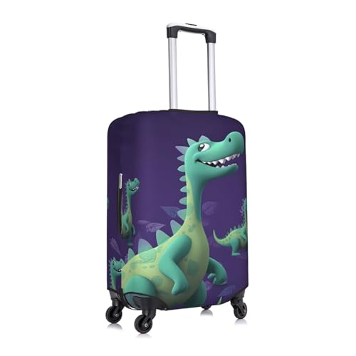 Cartoon dinosaur Luggage Cover Washable Stretch Suitcase Protector Anti-Scratch Travel Luggage Sleeve Elastic Baggage Cover Fits 18-32 Inch3