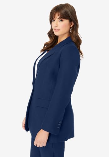 Roaman's Women's Plus Size Petite Bend Over Blazer3