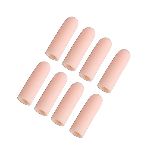 BEBEMOKO Finger Hood 8 Pack Finger Toe Protective Cover Cut-Resistant Gel for Men Women Washable and Non-Slip