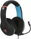 Turtle Beach Airlite Fit Wired Gaming Headset – Officially Licensed for Nintendo Switch 2, Nintendo Switch, Durable, Lightweight, Charcoal Blue/Red