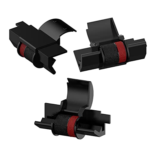 3 Pack Compatible Calculator Ribbon Replacement For Casio Hr-100Tm Ink Ir-40T Calculator Ink Roller Compatible With Casio Hr-100Tm Hr-170Rc Canon P23-Dhv Cp13 Sharp El-1801V, Individually Sealed, B/R #TOP2