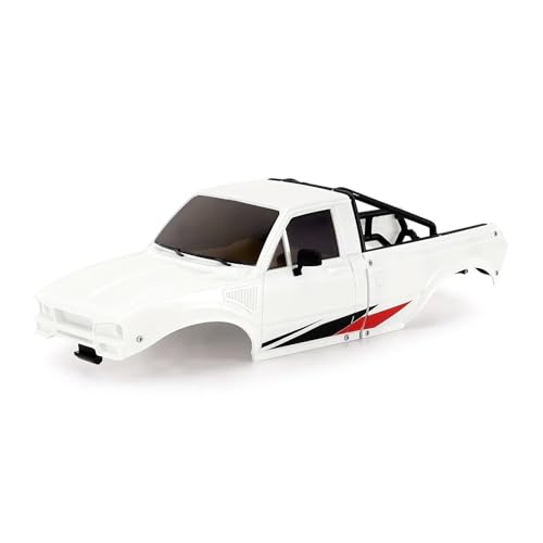 RC�N���[���[�p�A�b�v�O���[�h�p�[�c For TRX4M For Defender For Bronco 1/18 IR60 For Pickup �x�b�h���b�N�t���n�[�h�{�f�B�V�F�� RC�N���[���[�J�[�A�N�Z�T���[ ����RC�J�[�p�[�c(White)