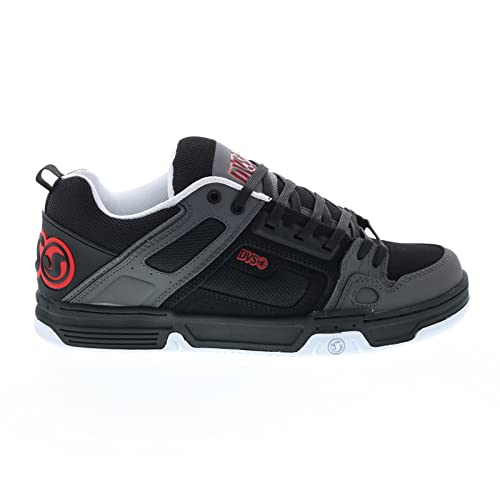 Image of DVS Men's Comanche Skate Black Charcoal Red Nubuck (14, Numeric 14)