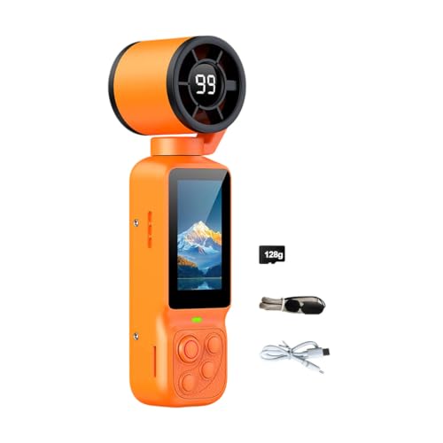 Cámara de video portátil para uso diario, vlogs en exteriores y grabación con pantalla 1080P
