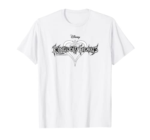 Disney Kingdom Hearts White Logo Camiseta