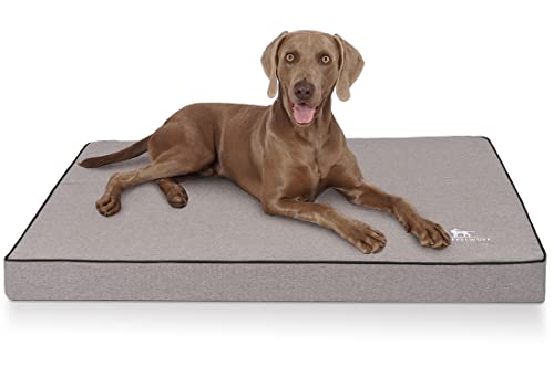 Knuffelwuff Nantucket Tapis orthopédique pour Chien, en Velours, avec caractère tissé à la...