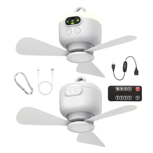 Ventilador de techo para tienda de campaña, control remoto inalámbrico, soplador con gancho para colgar, ventilador portátil con velocidad ajustable, electrodomésticos, ventiladores de tienda para el