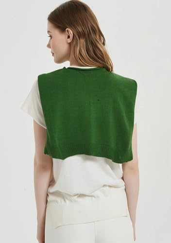 Women's Casual Knit Sweater Shawl Wrap Tied Detachable Fake Collar Triangle Knotted Shawls Travel Cape Shoulder Tops2