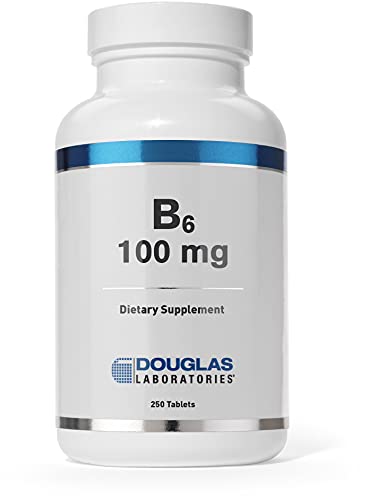 Douglas Laboratories B-6 100 mg | Vitamin B6 to Support Energy Production, Metabolism and Normal Nervous System Function | 250 Tablets
