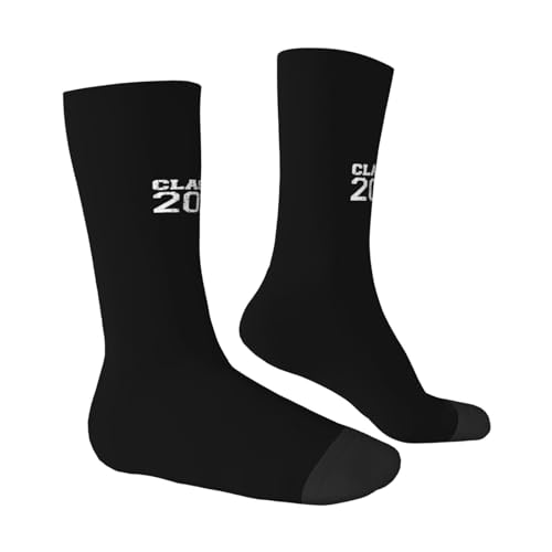 Class Of 2029 Graduation High School College Senior Moisture Wicking Crew Socks Athletic Half Calf Socks Unisex Novelty Design Comfortable Breathable63