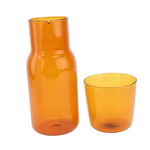 Set de vasos y jarra de vidrio borosilicato Cabilock