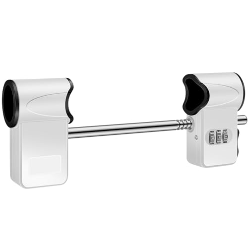 Double Door Combination Lock Metal Double Door Handle Password Lock 3-Digit Door Security Code Lock Keyless Sturdy Door Safety Lock for Patio Door French Double Doors