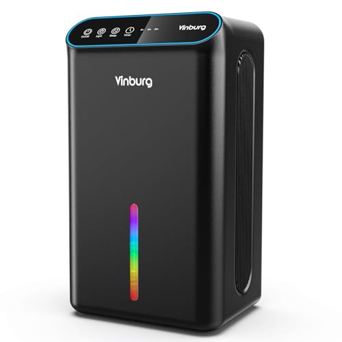 Dehumidifier for Basement (85 OZ, 800 sq ft) Quiet Dehumidifiers for Home, Auto Shut-Off, Sleep...