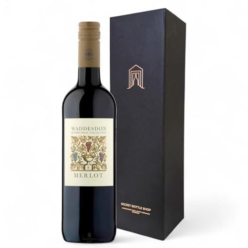 Secret Bottle Shop - Rothschild Collection Merlot French Red Wine Gift Boxed 75cl | Wine Gifts for Him Her Birthdays Christmas Corporate Mothers Day Fathers Day