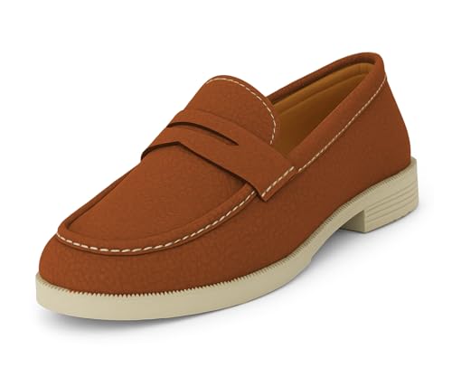 Image of Kraasa Men Premium Driftor 2.0 Block Heel Loafers for Mens, Causals| Lighweight Slip-On's | Soft Cushioned Insole | Super Flexible, Comfortable for Men