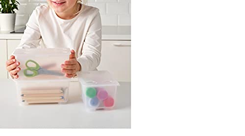 Ikea Box With Lid, Transparent17X10 Cm (6 ¾X4") Pack Of 3 Piece #TOP1