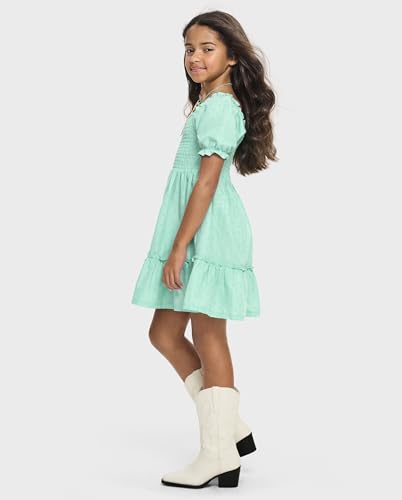 Image of The Children's Place girls Floral Smocked Babydoll Dress