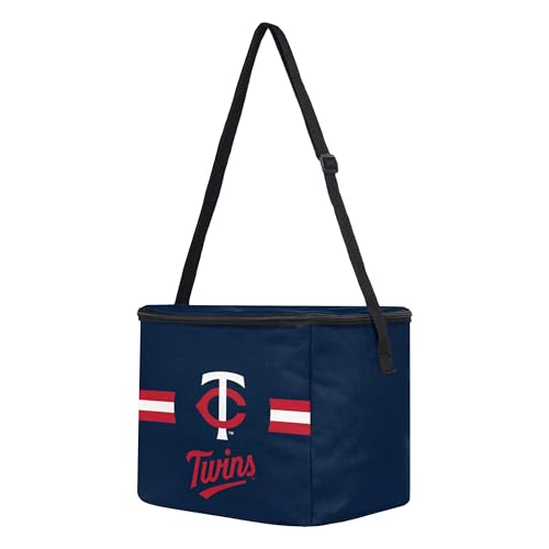 Image of FOCO MLB Officially Licensed Primary Logo Team Stripe 6 or 12 Pack Soft Insulated Game Day Baseball Lunch Tote Cooler