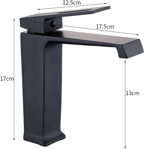 Mitigeur cascade Nero lavabo noir mat - Robinetterie vasque moderne - 3