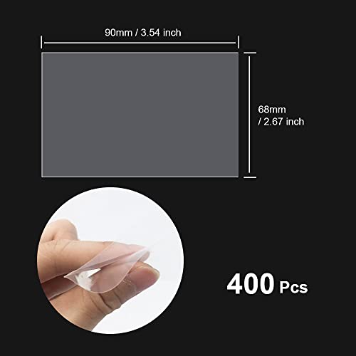 HLIWS Card Document Sleeve, 400pcs 68 x 90mm Clear PVC Protect Top Loader Game Card Sleeves, for Most Cards Waterproof - Image 2