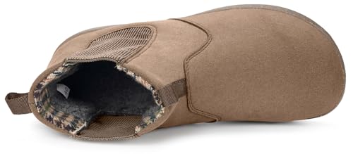 Womens Mens Chelsea Boots Minimalist Winter Snow Boots Wide Width Ankle Booties with Arch Support Slip-on Short Boot Shoes3