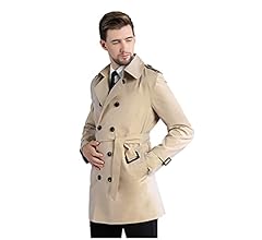 Amazon | [JINLUN] トレンチコート メンズ ステンカラーコート