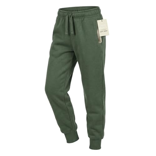 Image of EVERYDAY KIDS Girls' Cotton Fleece Sweatpants; Girls' Activewear Jogger Pants - Soft and Breathable Cotton /Poly Blend